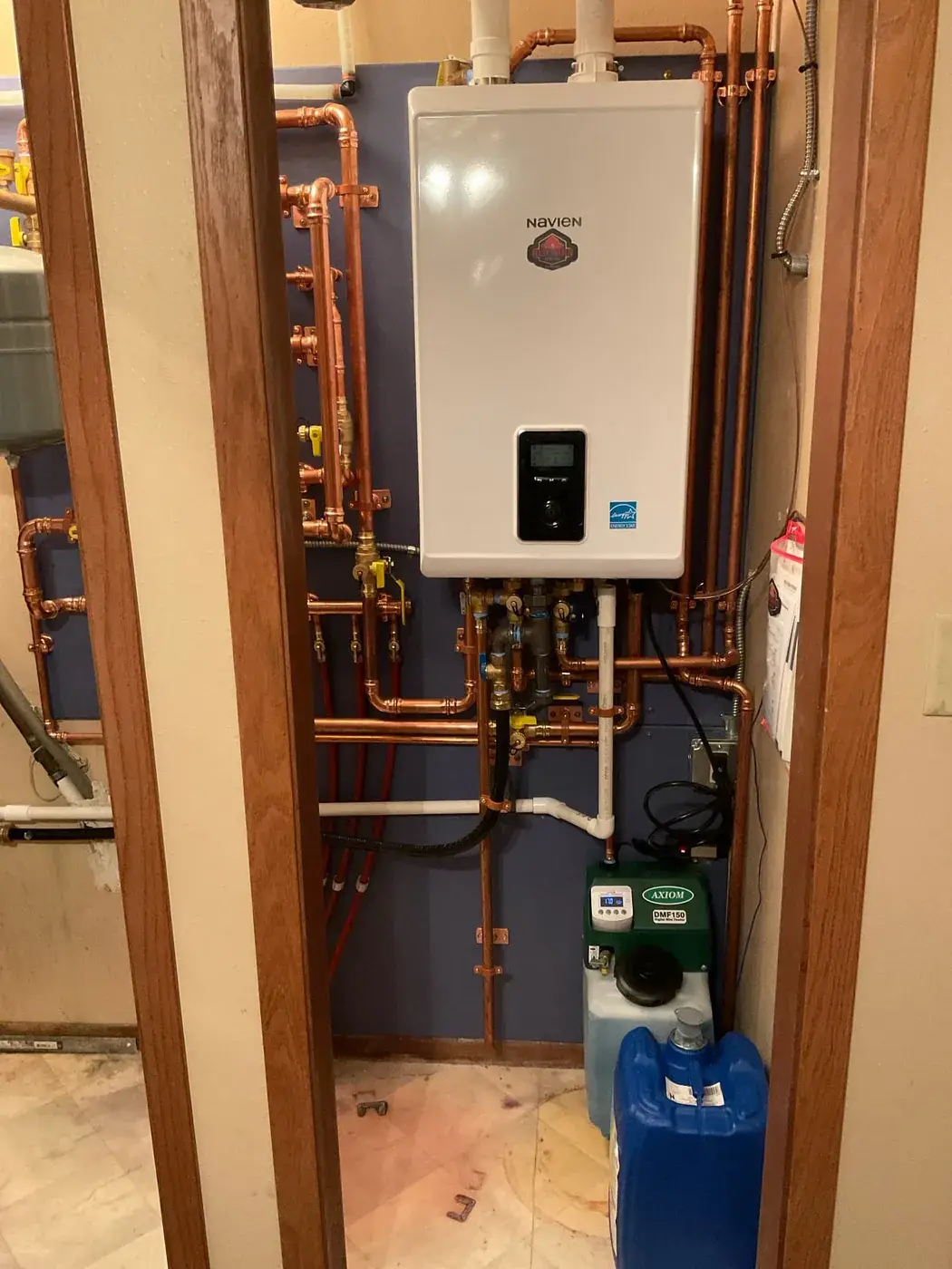 Boiler install — expansion tank, air separator and circulator all new