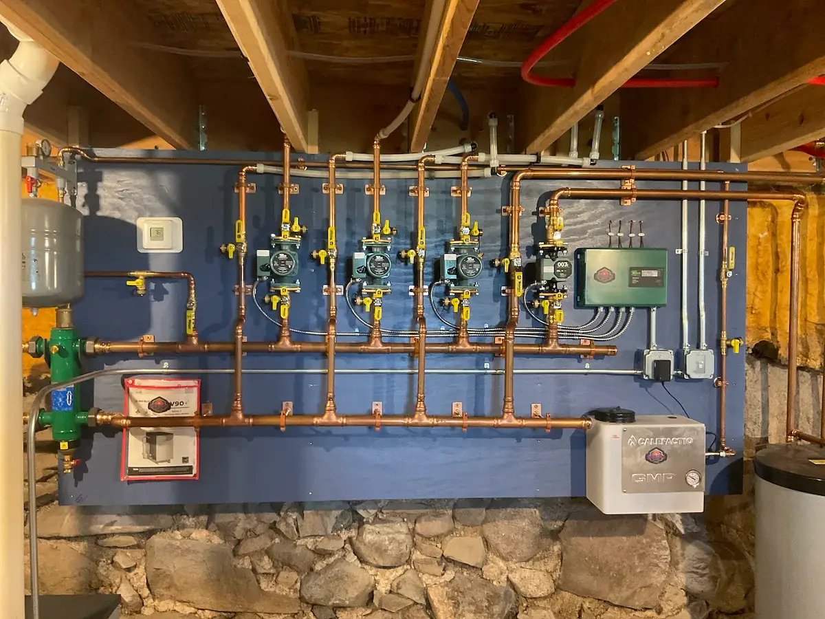 Boiler install — finished boiler system - Edgar, WI