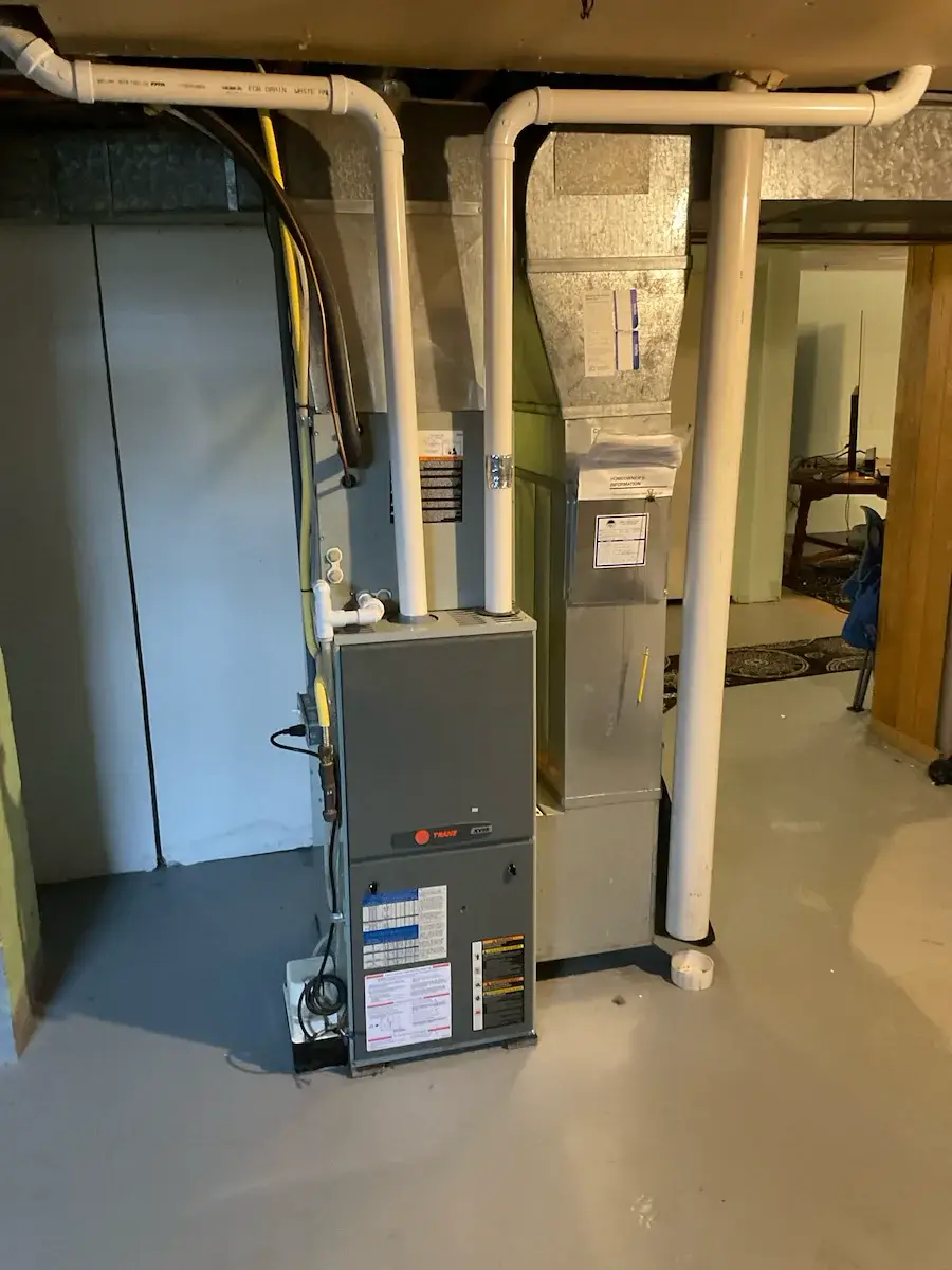 Before — the original furnace we replaced - Edgar, WI