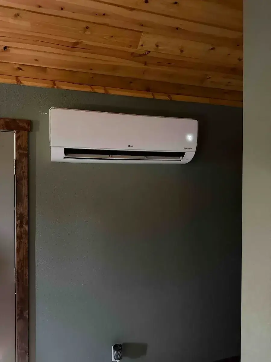 After — wall-mounted ductless head heating and cooling a hard-to-condition room