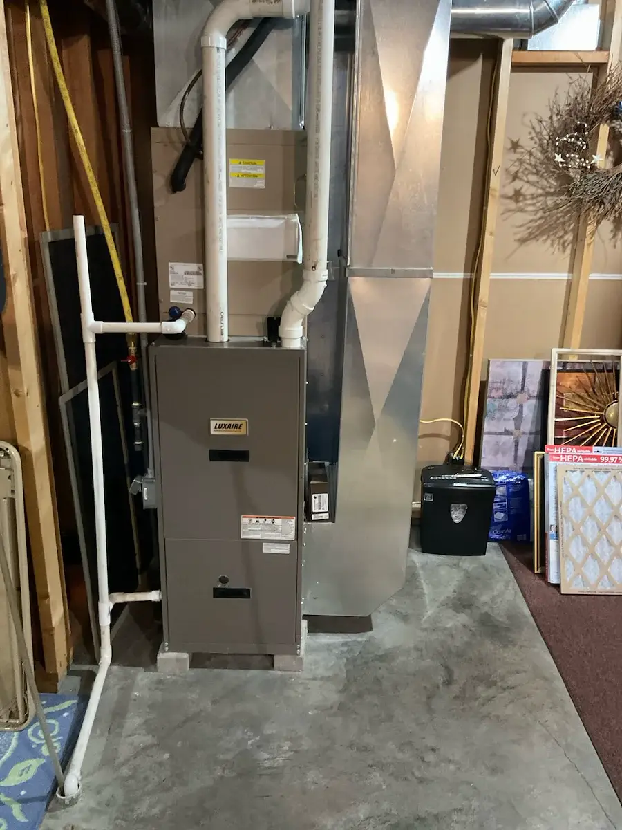 Before — the original furnace we replaced - Medford, WI