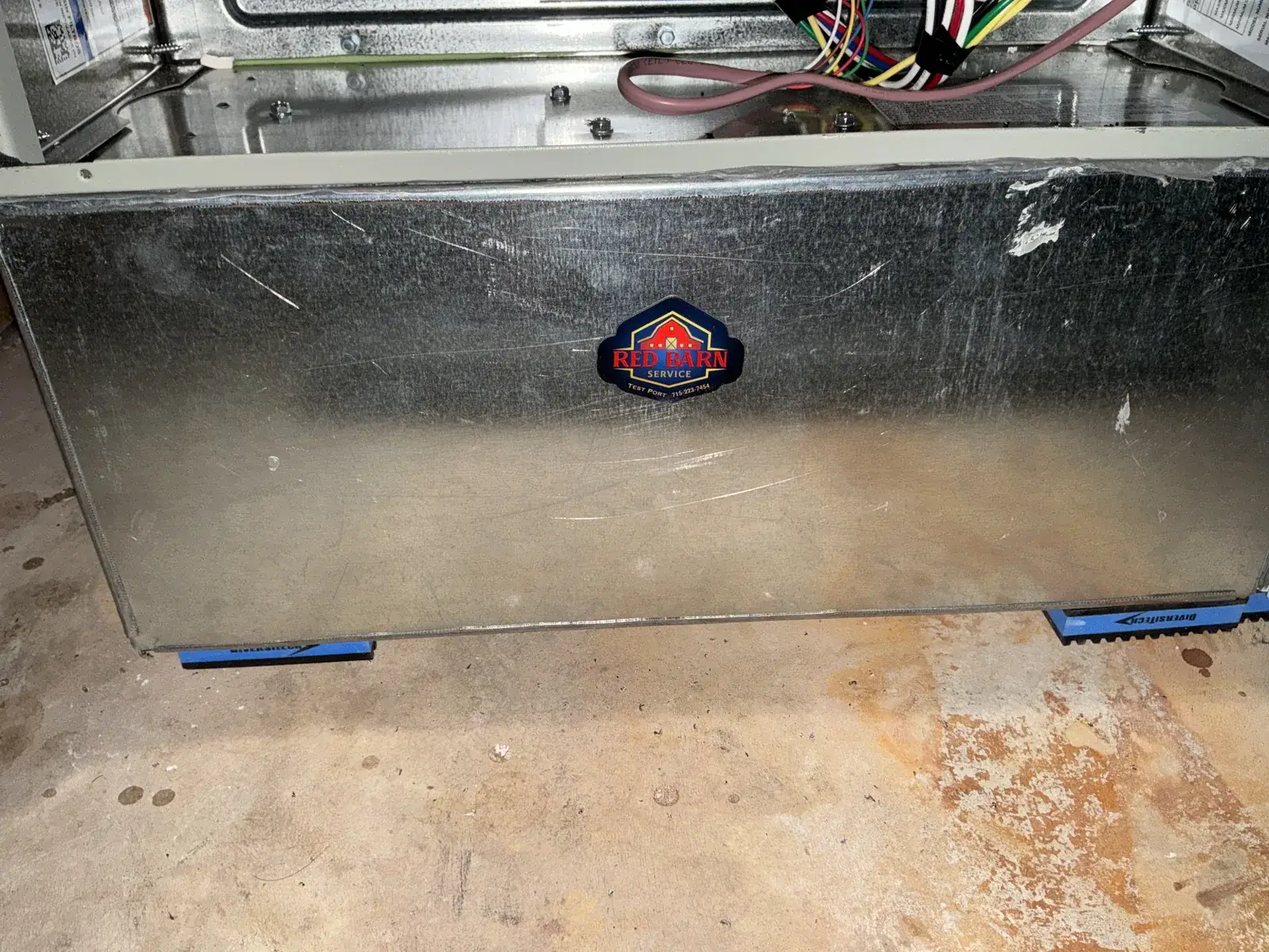After — new filter cabinet built and labeled