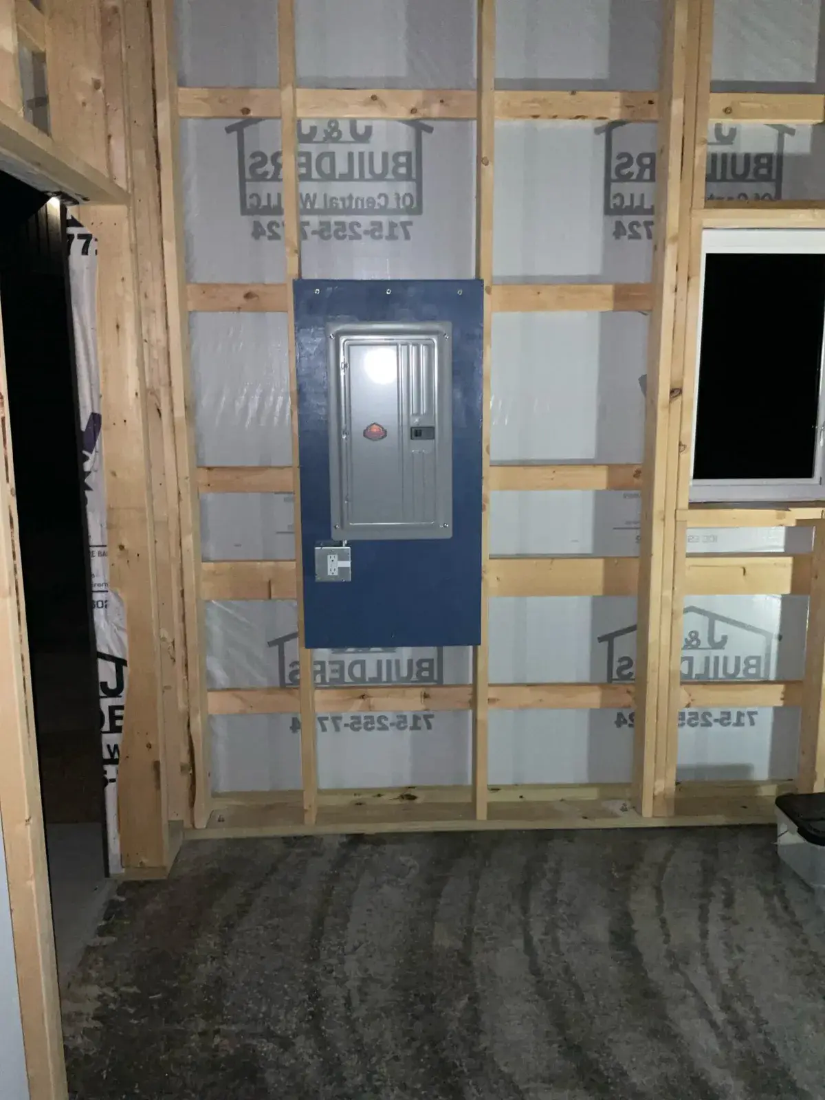 After — new sub panel mounted and made up - Wausau, WI